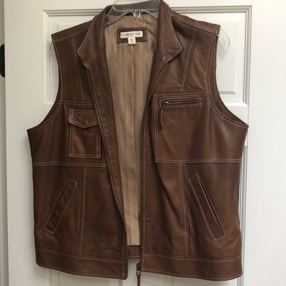 Leather vest